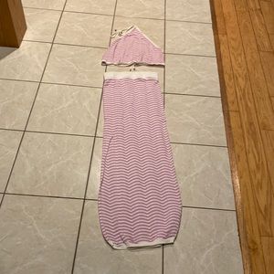 Super cute summer knit skirt and top set